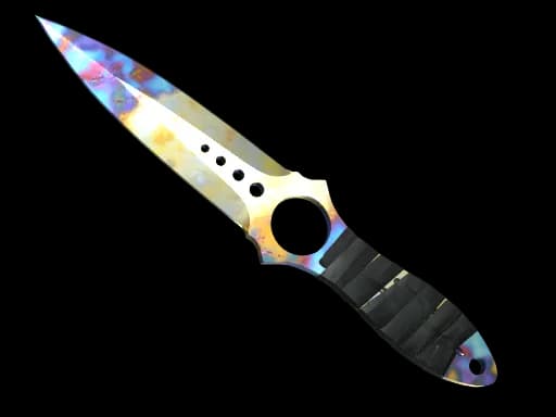 Skeleton Knife | Case Hardened StatTrak Battle-Scarred